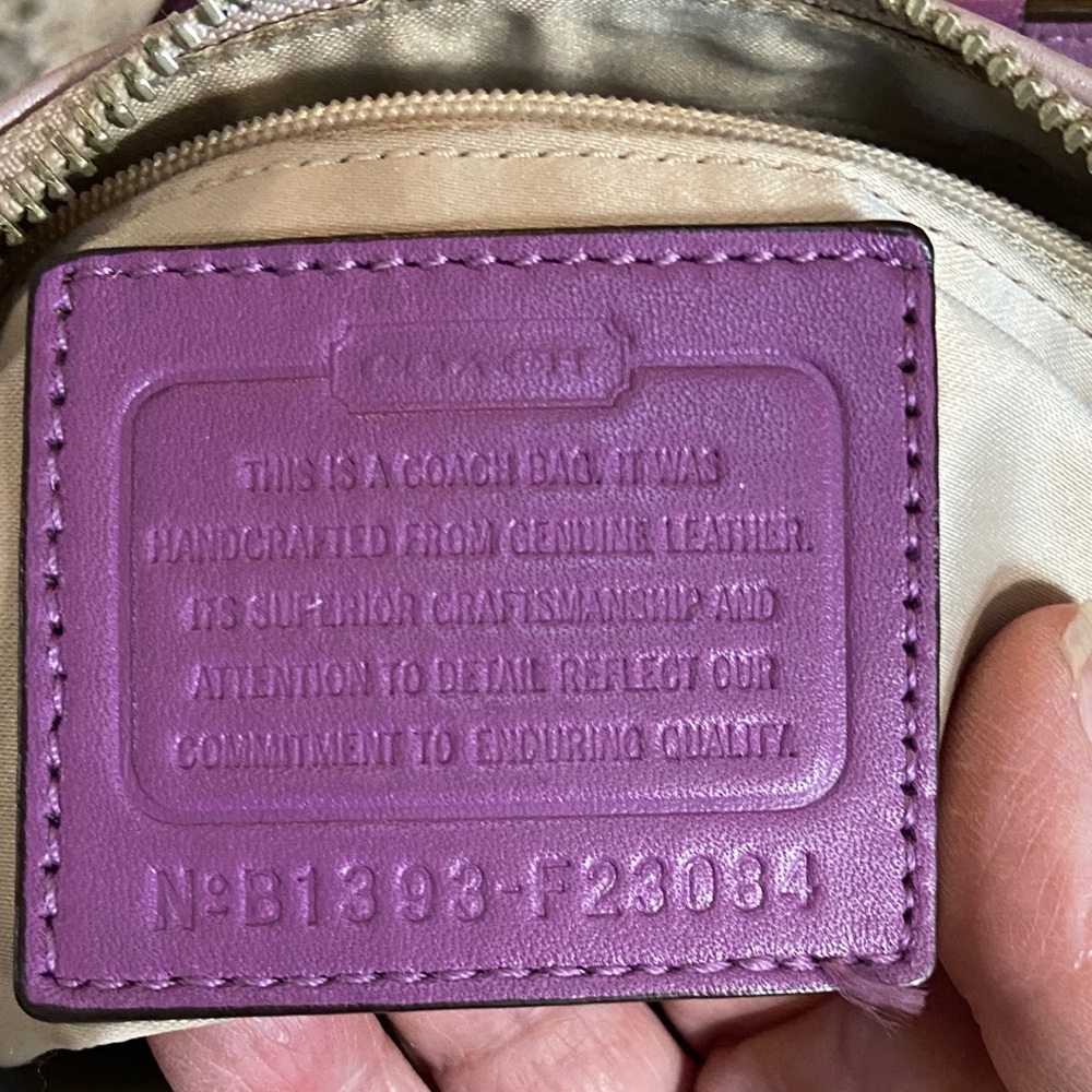 Coach 2013 Kristen Spectator Purple and Violet Crossbody-Shoulder Bag - Picture 12 of 16